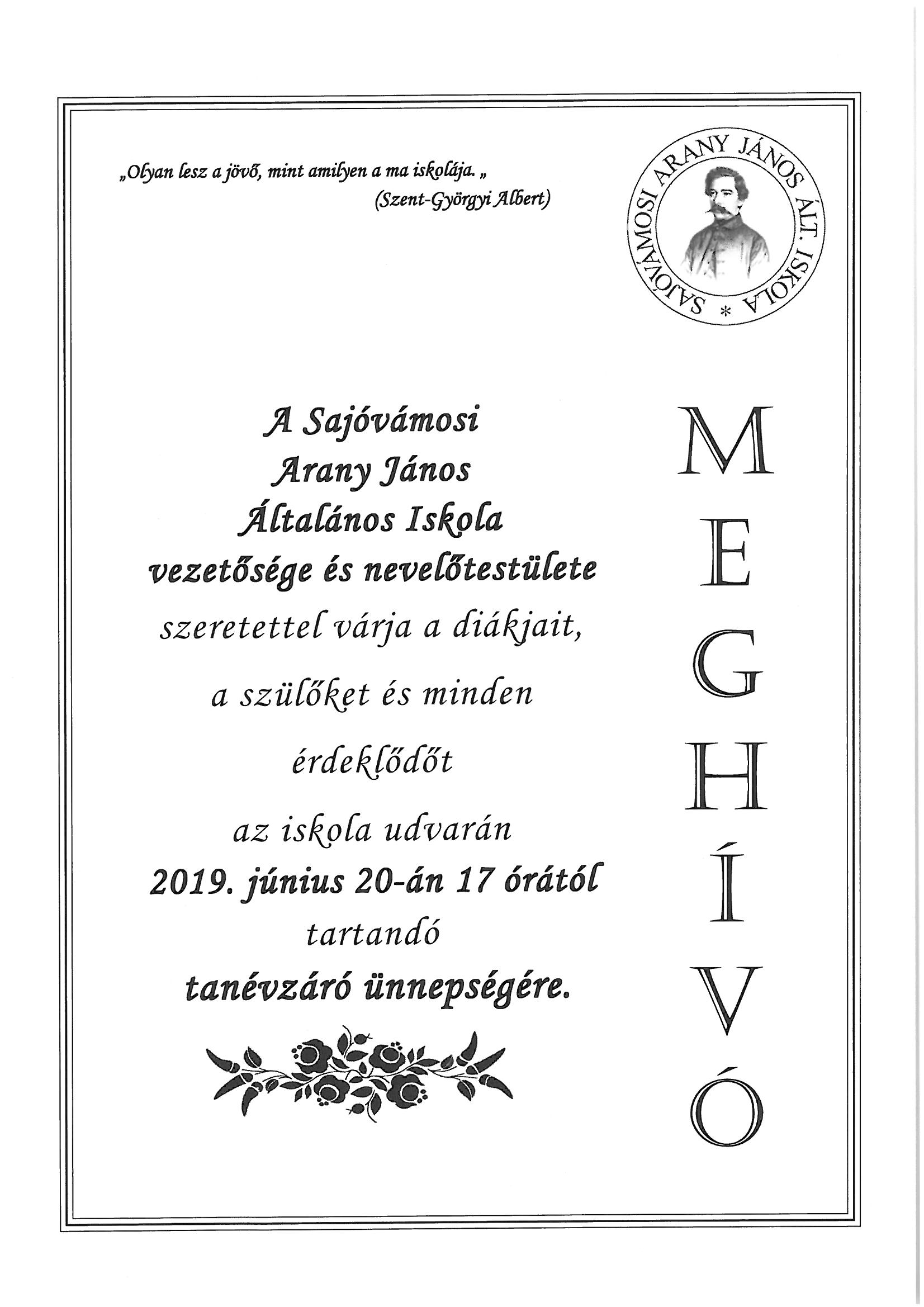 évzáró