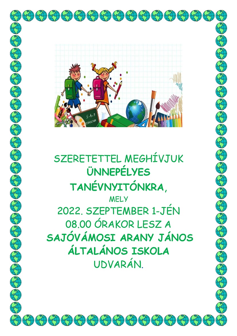 Meghívó évnyitóra 2022